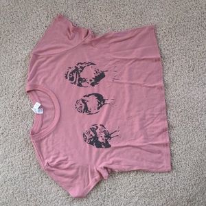 Animals Anonymous Cropped Burrowing Owl Tee